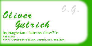 oliver gulrich business card